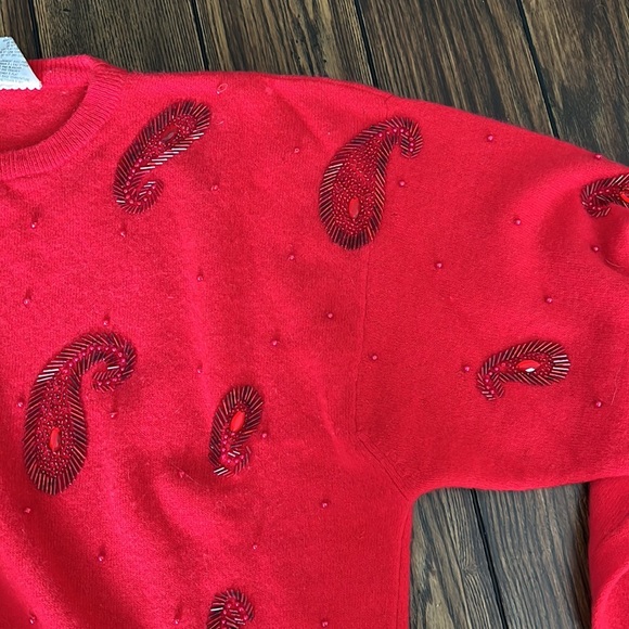 GUC Brama International vintage red sweater - Picture 5 of 6